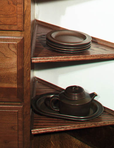 Boston Renovation Design Kitchen Custom Shelves