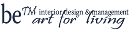 logo for Boston-area Interior design firm beTM Design | Art for living